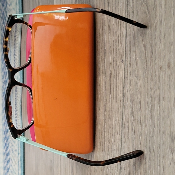KATE SPADE Eyeglasses with Case & Cleaning Cloth Tortoise "Jazmine" - Picture 5 of 6